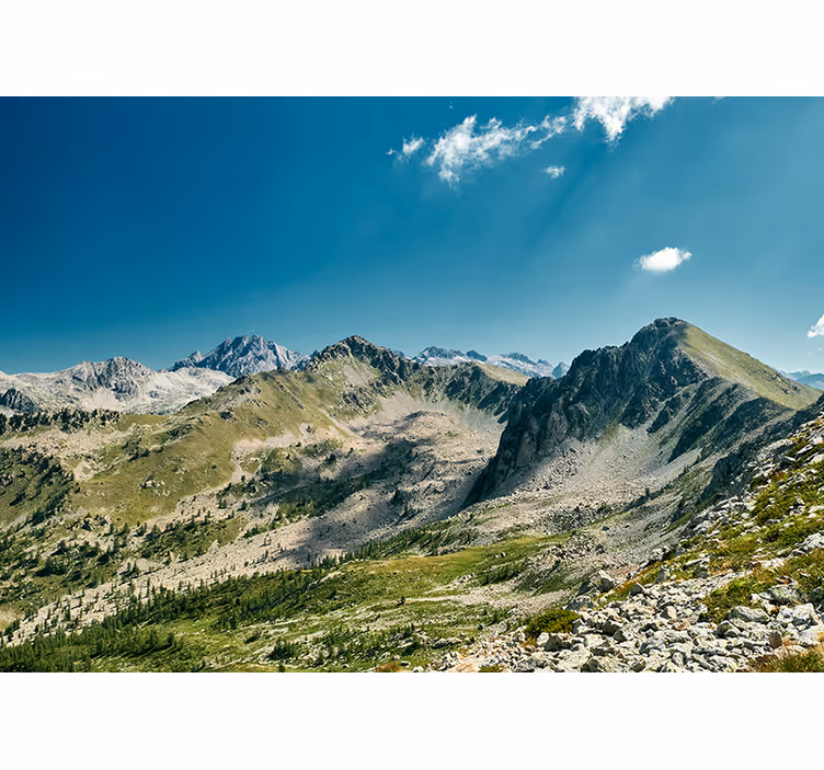 Fotomurale paesaggi vista grande catena montuosa - TenStickers
