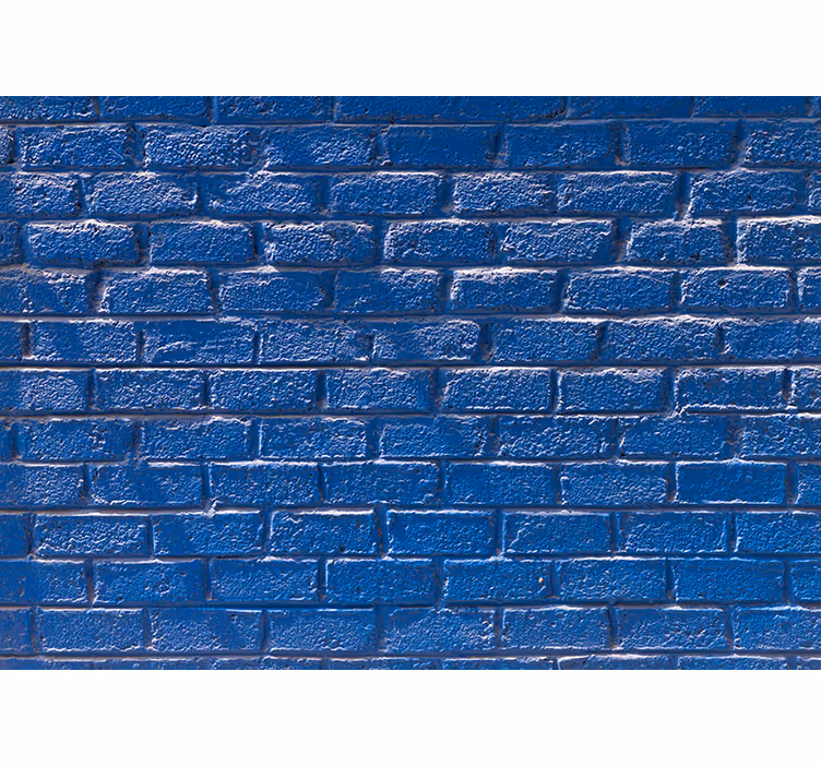Fotomurale mattoni superficie azzurra testurizzata - TenStickers