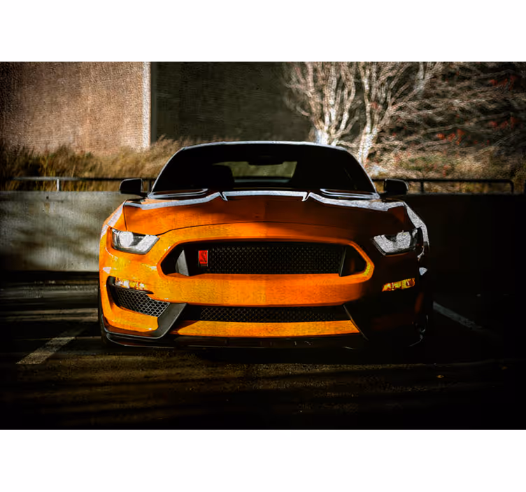 Fotomurale automobili Giallo moderno - TenStickers