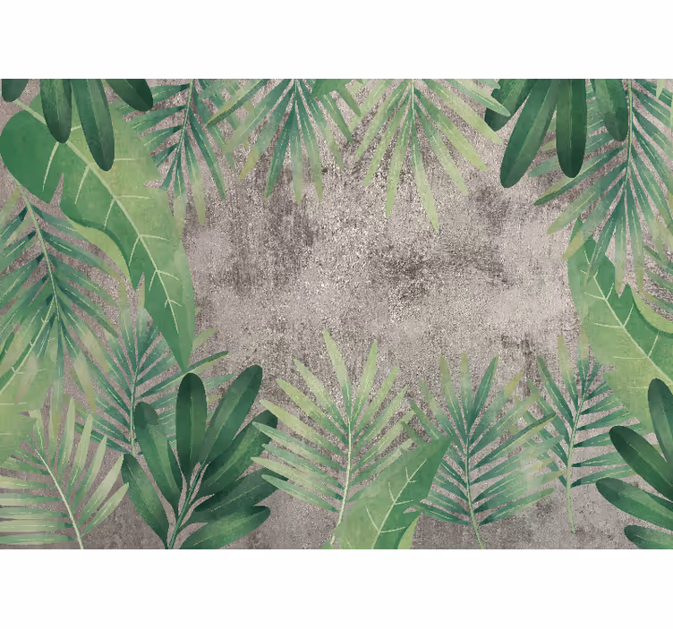Fotomurali natura foglie verdi vibranti - TenStickers