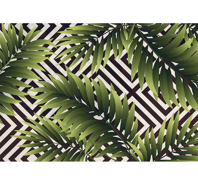 Fotomurali natura arte foglie tropicali - TenStickers