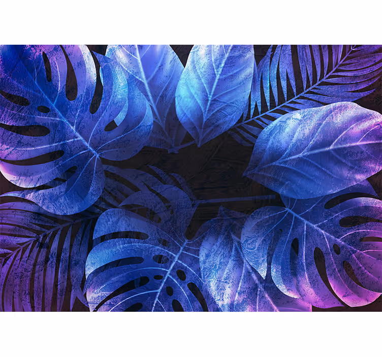 Fotomurali natura idee con foglie tropicali - TenStickers