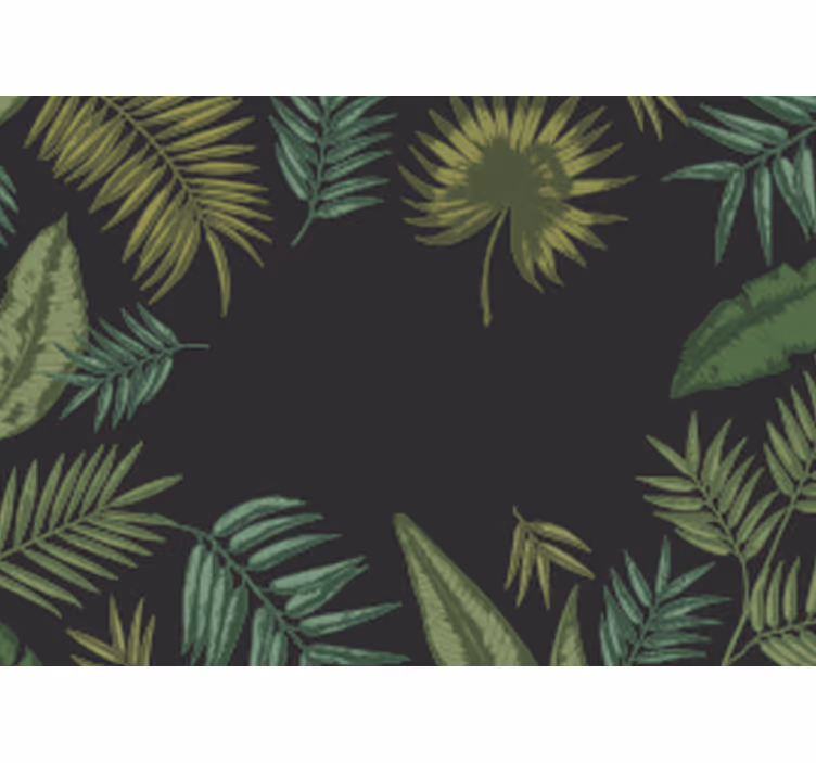 Fotomurali natura componenti foglie tropicali - TenStickers