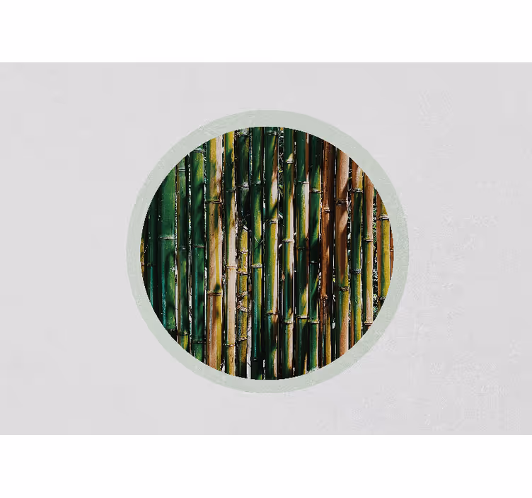 Fotomurale 3d bosco di bambù verdeggianti - TenStickers