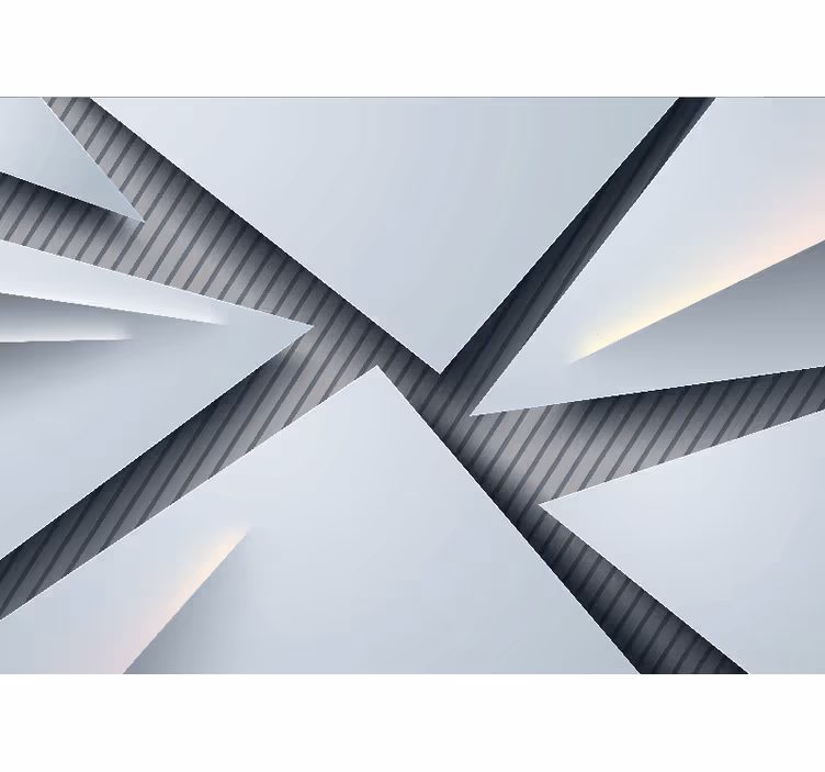 Fotomurale astratto forme geometriche sovrapposte - TenStickers