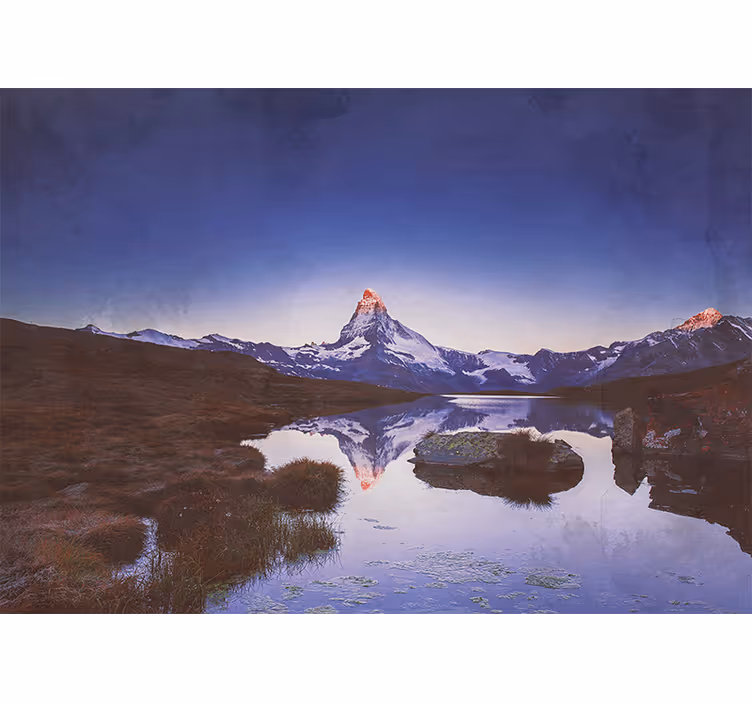 Fotomurale paesaggi eco delle montagne maestose - TenStickers