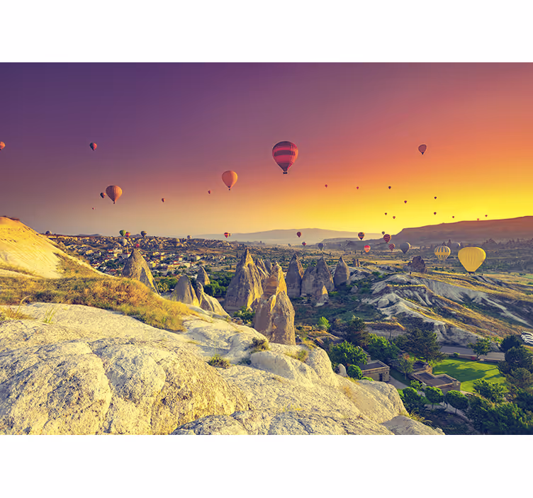 Fotomurale paesaggi cappadocia mongolfiere - TenStickers