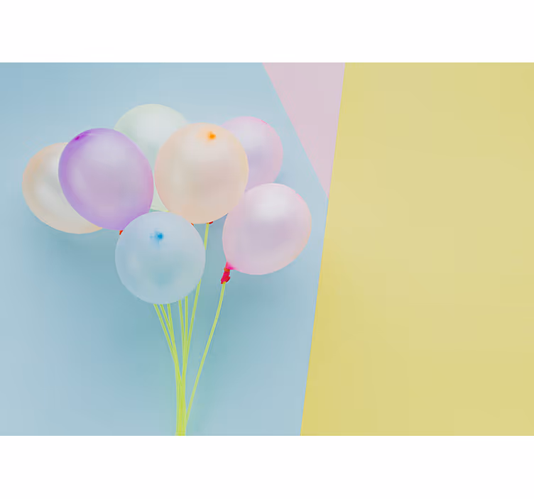 Fotomurale cameretta composizione di palloncini colorati - TenStickers