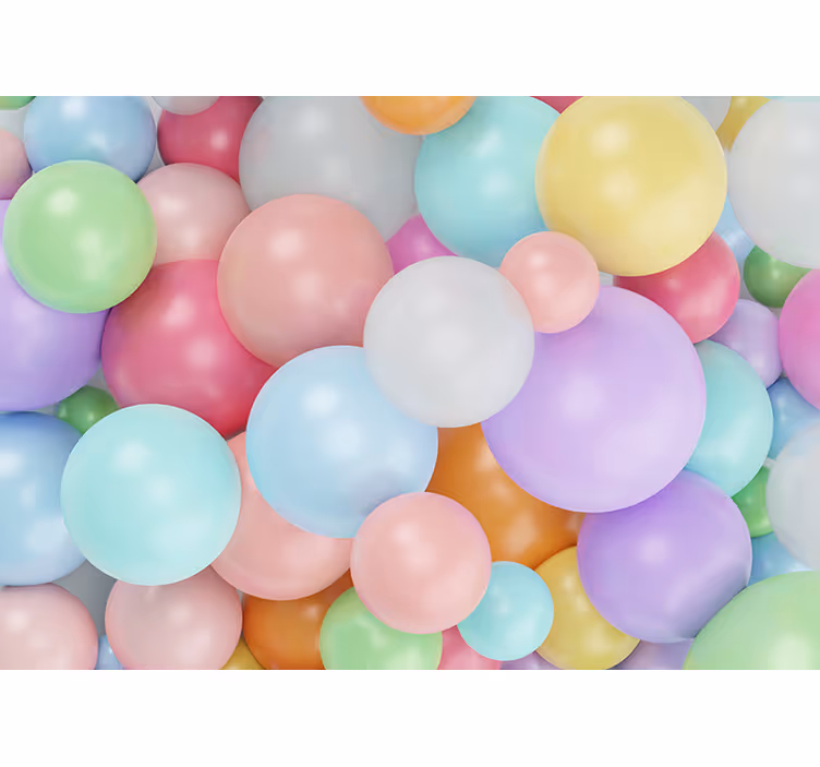Fotomurali textures bolle colorate di palloncini - TenStickers