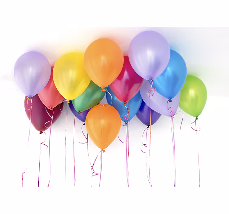 Fotomurale amore palloncini festivi colorati - TenStickers