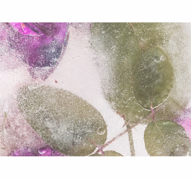 Fotomurale fiori elementi floreali viola - TenStickers