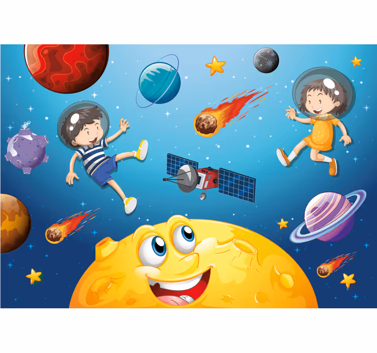 Fotomurale fantasia viaggio nell'avventura spaziale - TenStickers