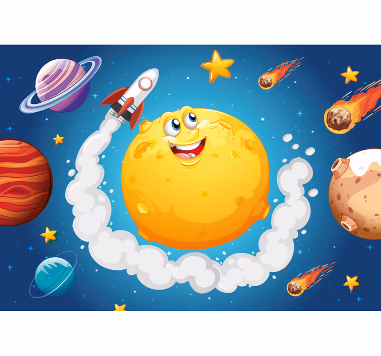 Fotomurale fantasia avventura nello spazio - TenStickers