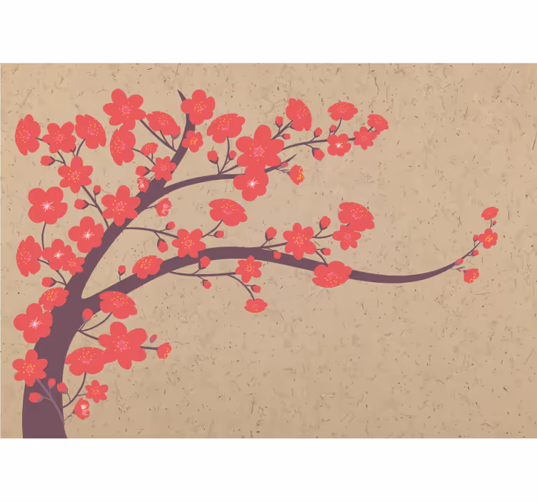 Fotomurale fiori ramo di sakura - TenStickers