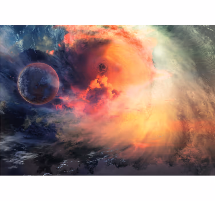 Fotomurale spaziale nebulosa cosmica vorticosa - TenStickers