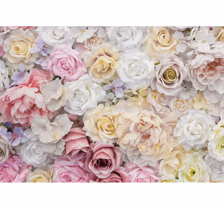 Fotomurale fiori composizione di rose eleganti - TenStickers