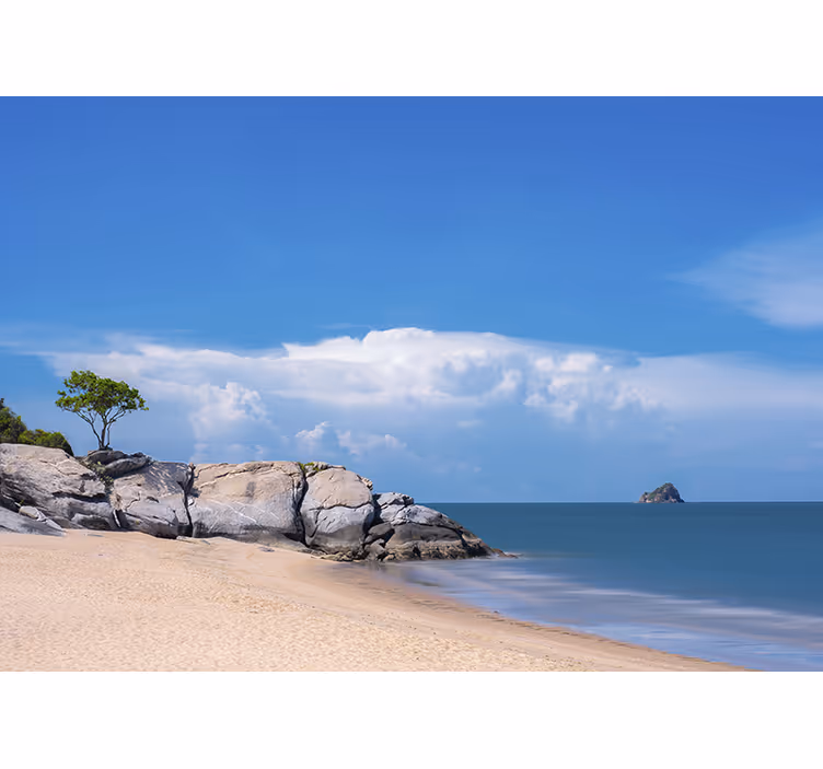 Fotomurale paesaggi scena di spiaggia serena - TenStickers