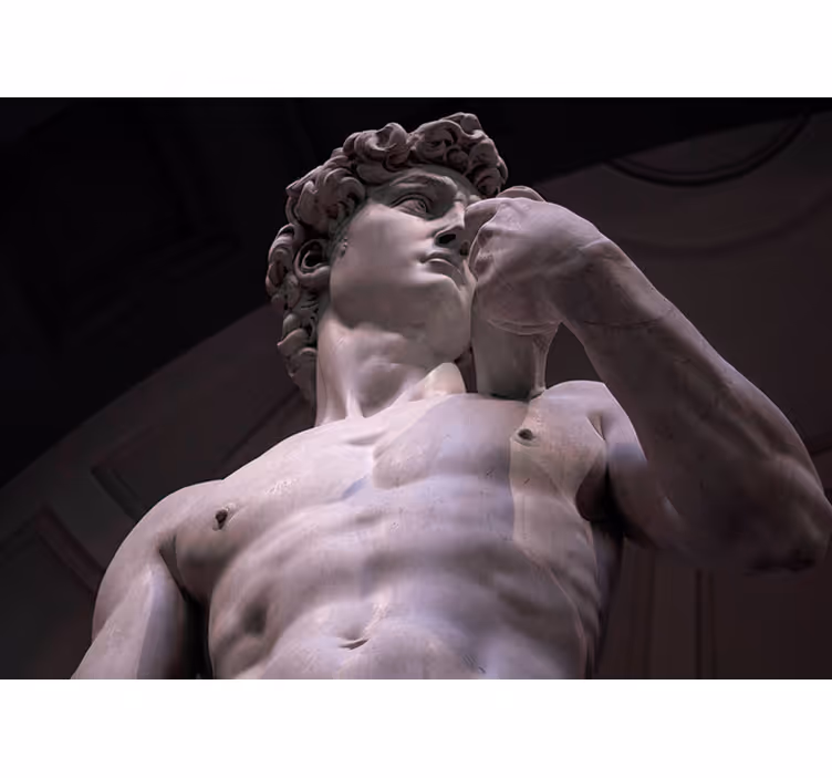 Fotomurale classico figura di marmo di michelangelo - TenStickers