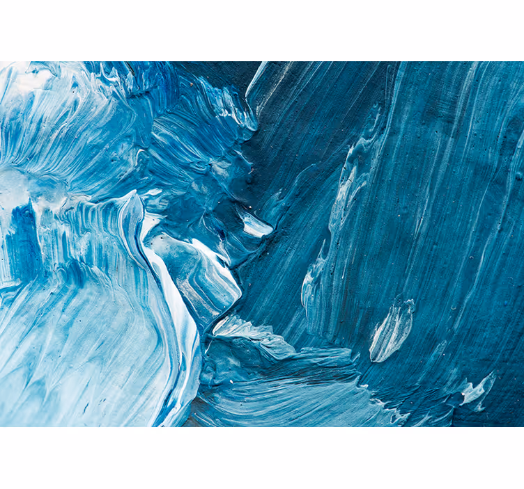 Fotomurale astratto vortici artistici blu - TenStickers