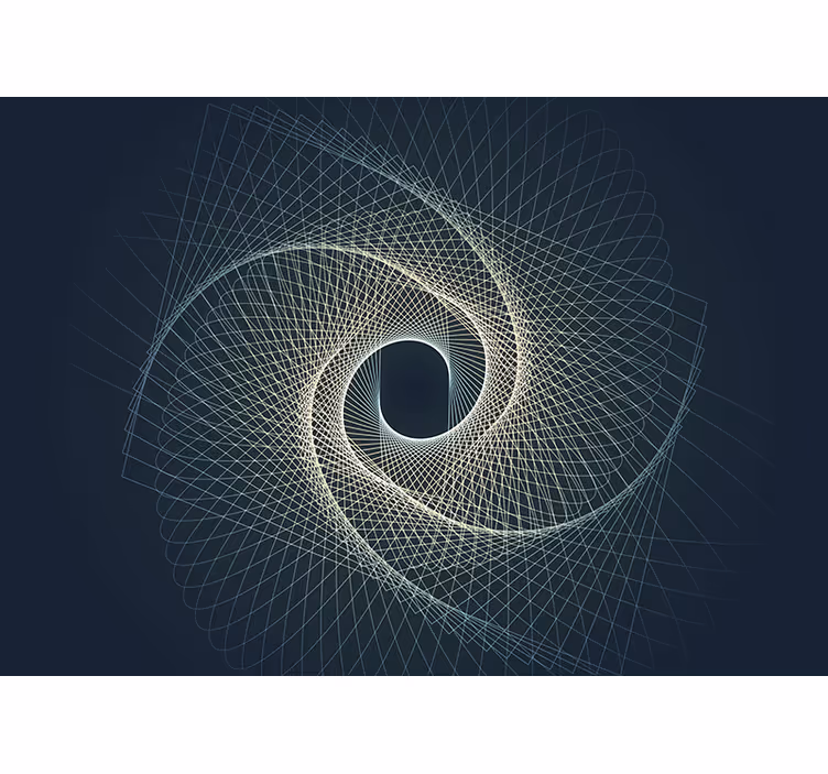 Fotomurale astratto motivo geometrico spirale - TenStickers