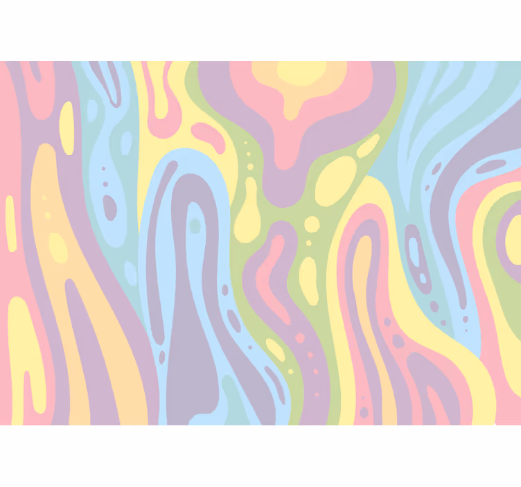 Fotomurale astratto motivi di colori fluidi - TenStickers
