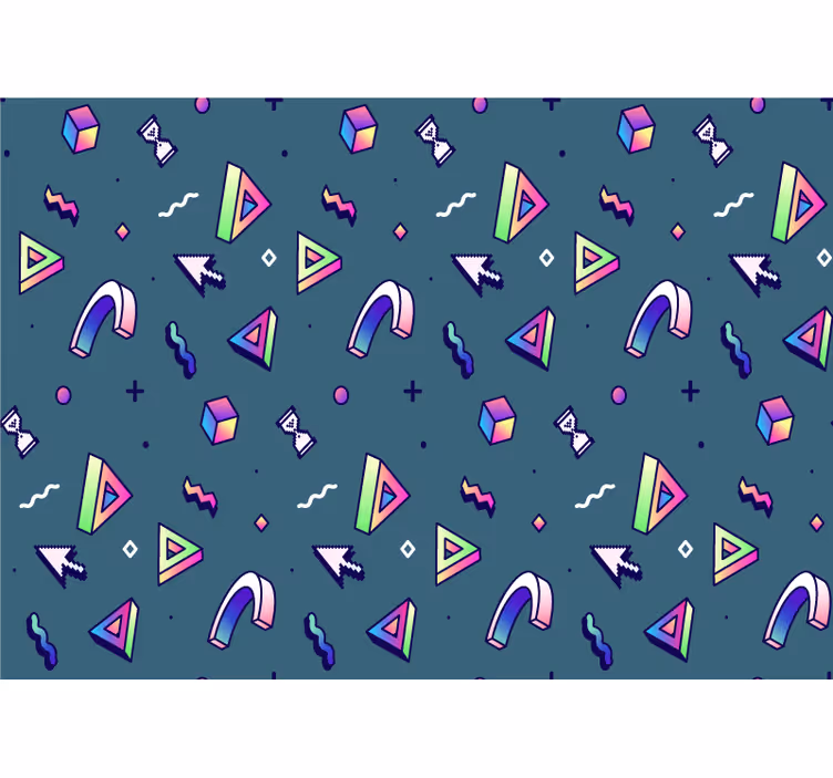Fotomurale amore esplorazione forme geometriche - TenStickers