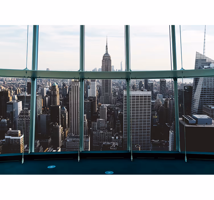 Fotomurale new york panorama dell'empire state - TenStickers