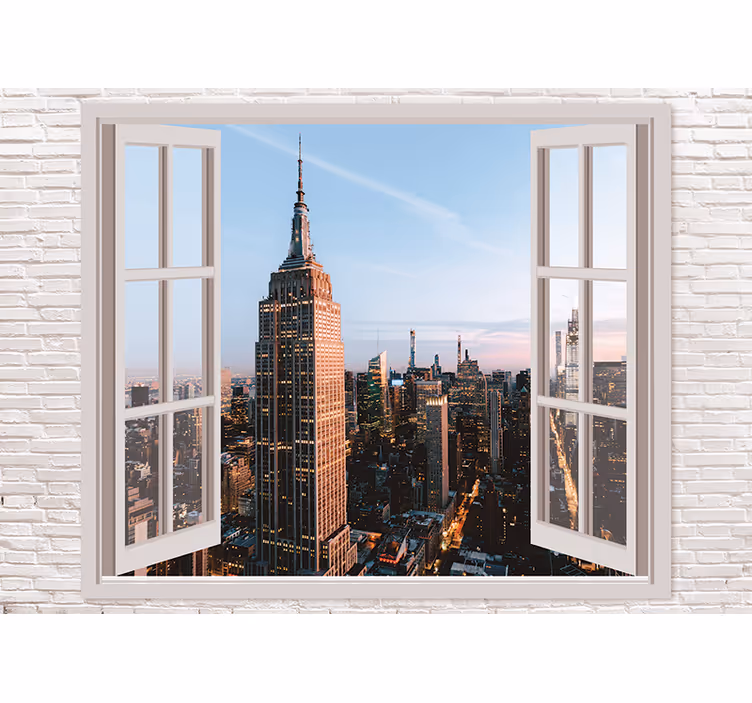 Fotomurale new york vista empire state - TenStickers