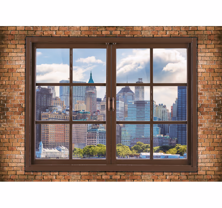 Fotomurale new york vedute skyline manhattan - TenStickers
