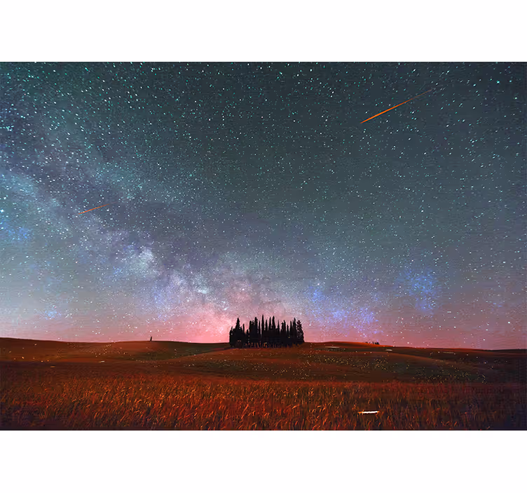 Fotomurale montagna via lattea stellata - TenStickers