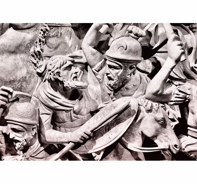 Fotomurale classico scena di battaglia antica - TenStickers