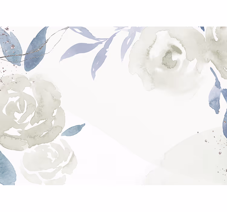 Fotomurale fiori elegante design astratto - TenStickers