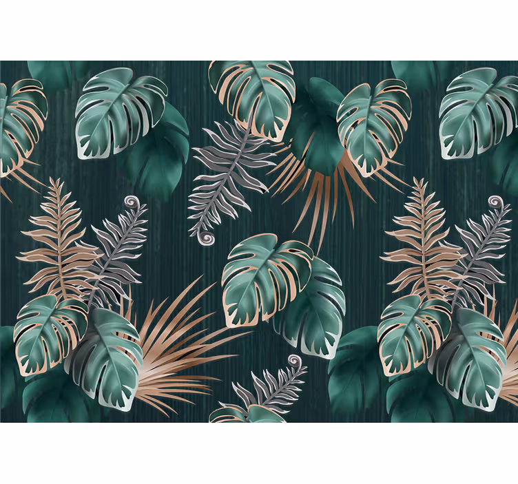 Fotomurali natura ispirazioni foglie tropicali - TenStickers