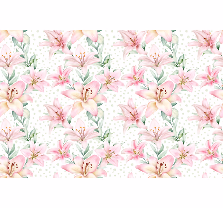 Fotomurale papaveri fiori di giglio delicati - TenStickers