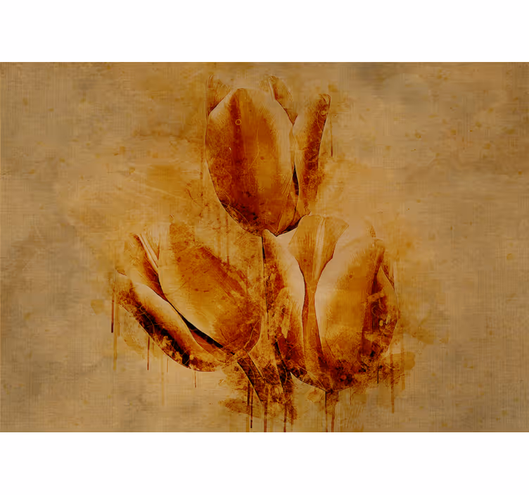 Fotomurale fiori composizione di tulipani eleganti - TenStickers