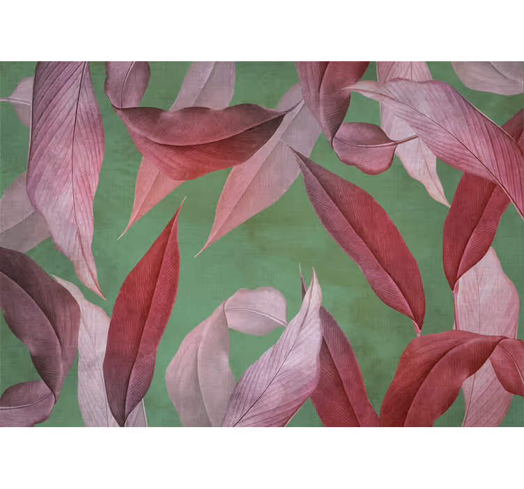 Fotomurale fiori disegno foglia orchidea - TenStickers