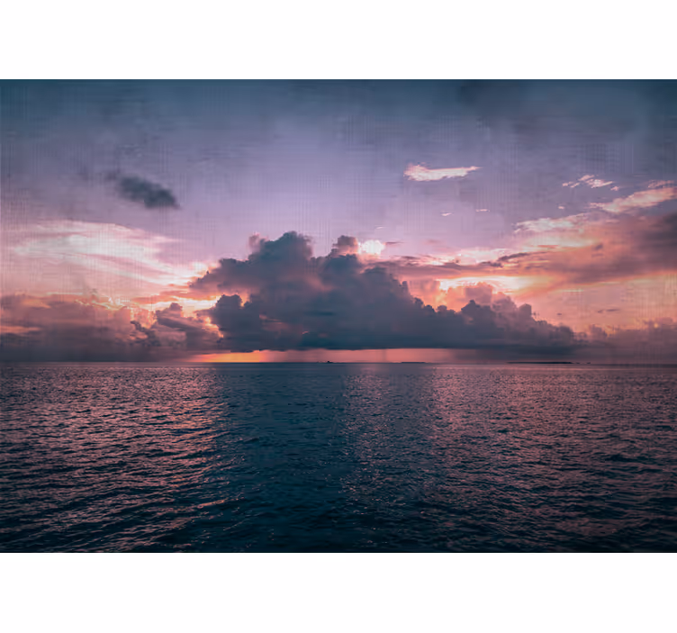 Fotomurale paesaggi oceano tranquillo al crepuscolo - TenStickers