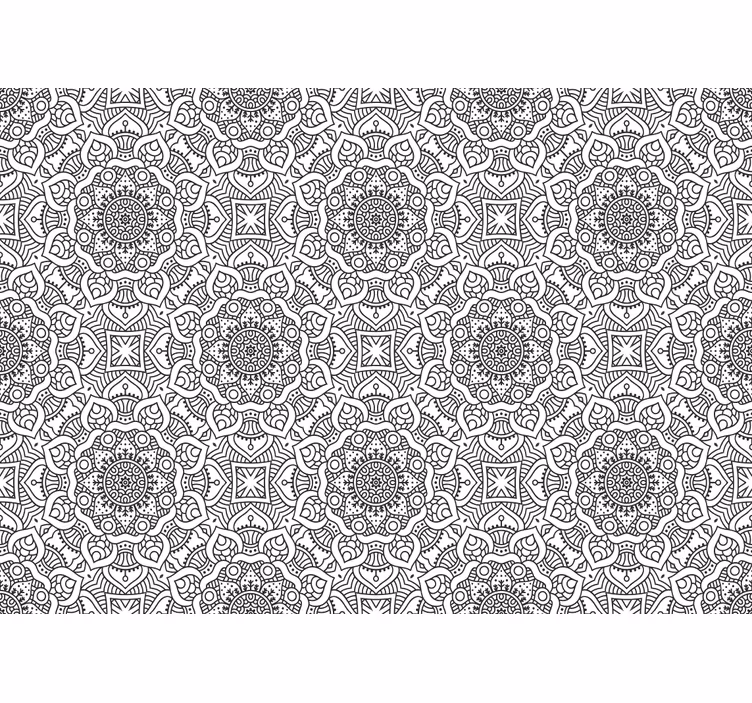 Fotomurali mandala motivi geometrici intricati - TenStickers