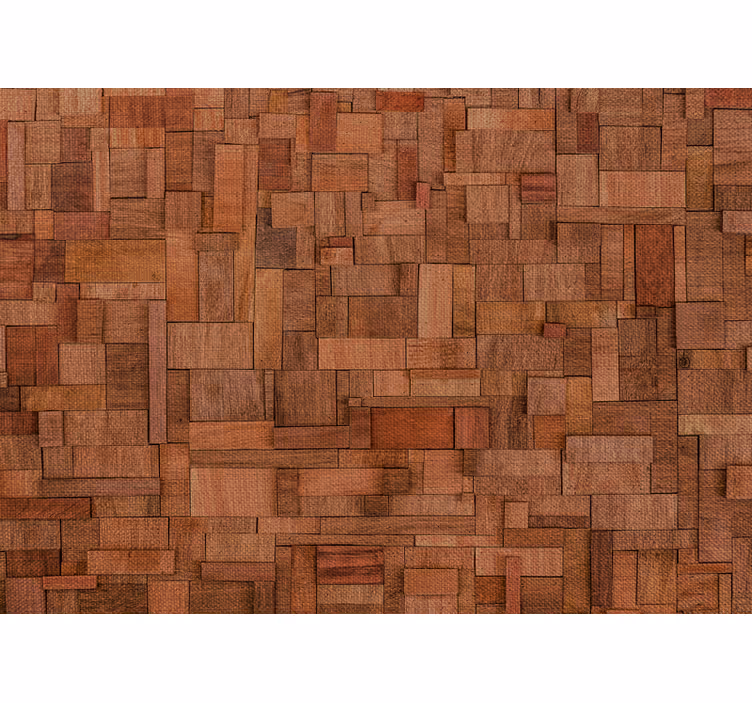 Fotomurali pietra assi di legno texture - TenStickers