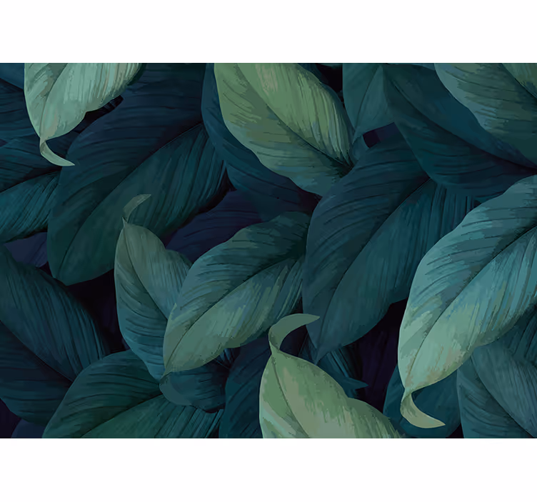 Fotomurali natura composizione di verde lussureggiante - TenStickers