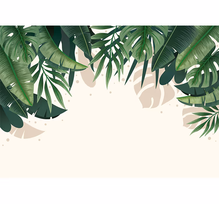 Fotomurali natura canopy di foglie tropicali - TenStickers