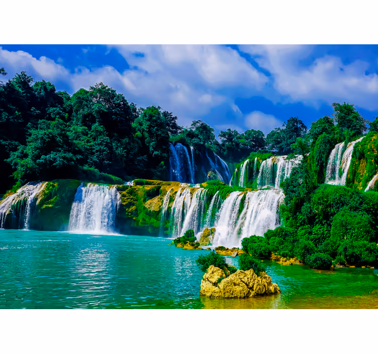 Fotomurali cascate paesaggio di cascate maestose - TenStickers