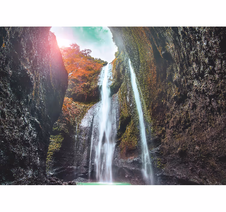 Fotomurali cascate paesaggio maestoso - TenStickers