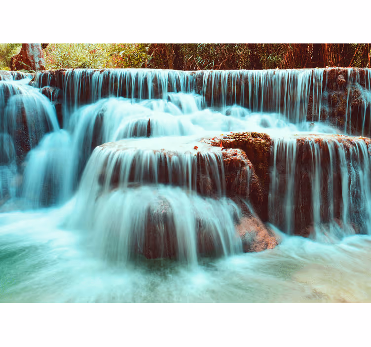 Fotomurali cascate flusso di cascate sereno - TenStickers