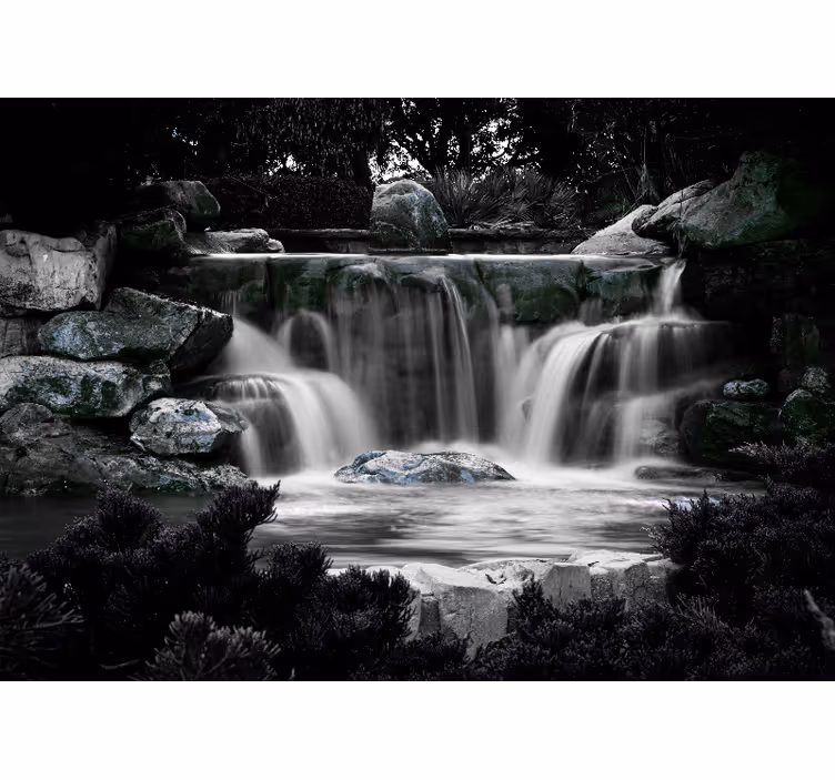 Fotomurali cascate ambiente di cascata tranquillo - TenStickers