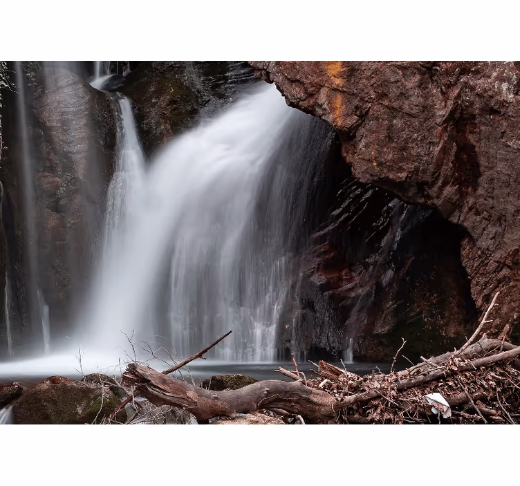 Fotomurali cascate prospettiva grande cascata - TenStickers