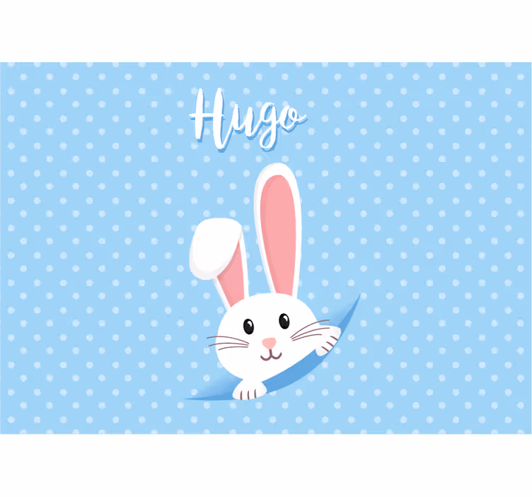 Fotomurale animali personaggio coniglio felice - TenStickers