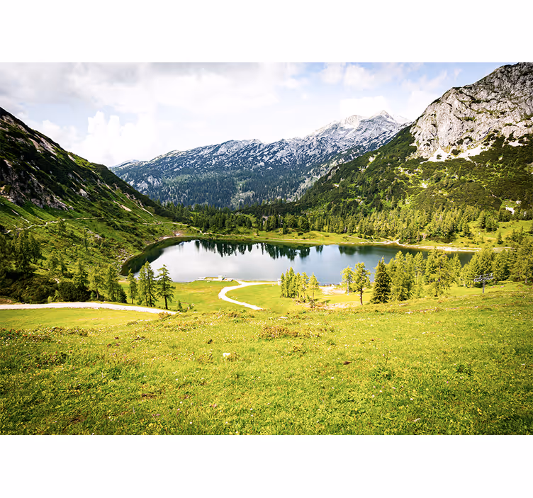 Fotomurale paesaggi vista alpina panoramica - TenStickers