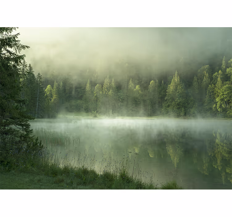 Fotomurali natura riflesso nel lago mistico - TenStickers