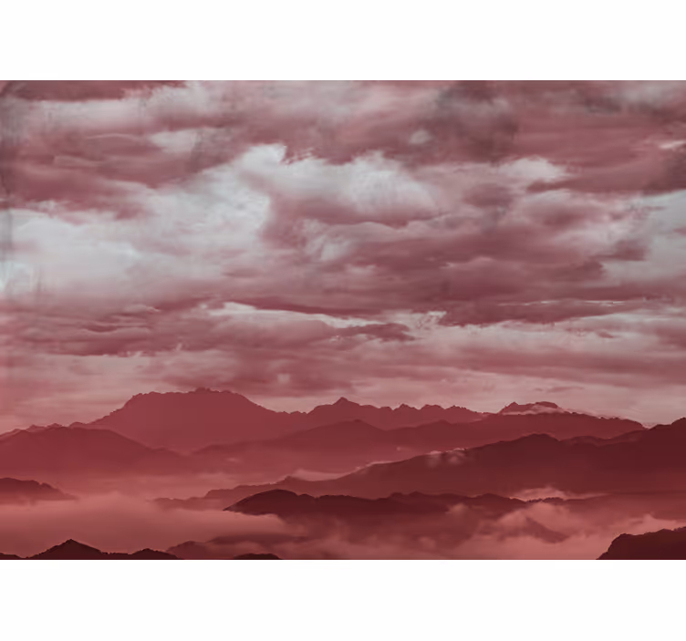 Fotomurale montagna paesaggio montano mistico - TenStickers